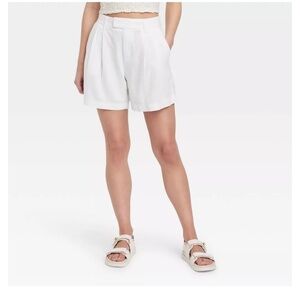 A new day target linen pleated shorts